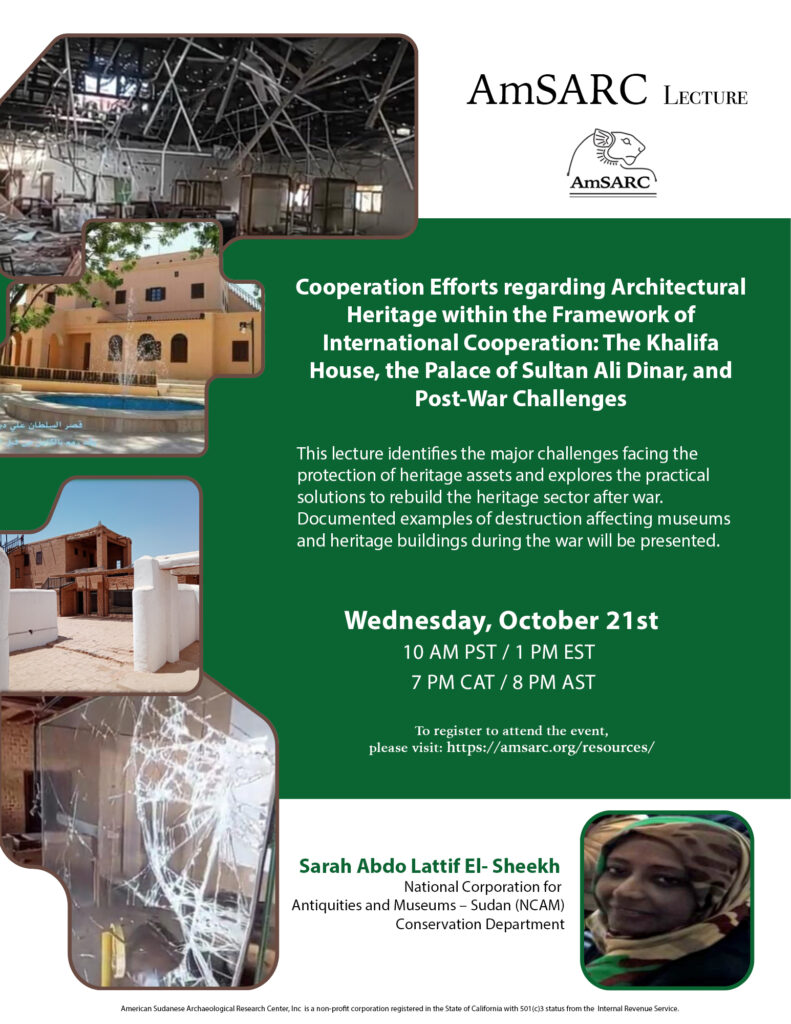 Architectural Heritage Lecture flyer
